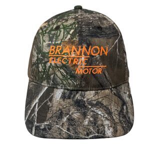 Brannon Electric Motor Strapback Hat Camo One Size Embroidered Chipola